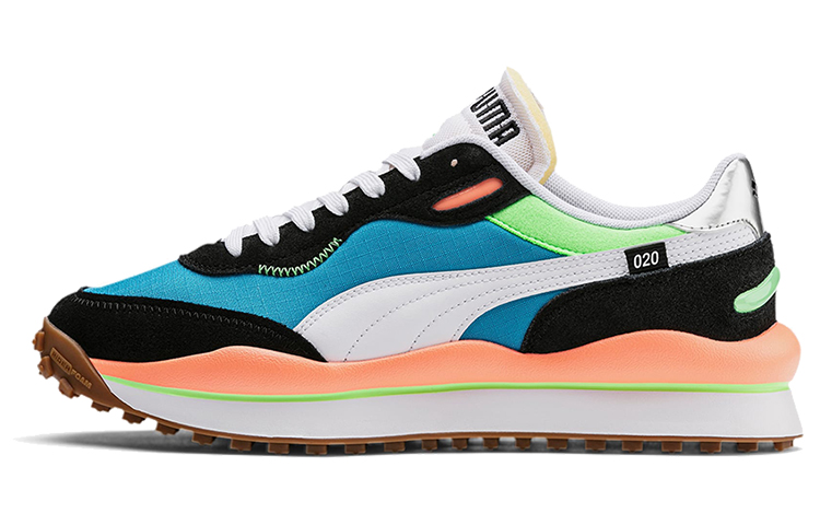 PUMA Style Rider Casual Shoes Unisex Low Top Blue/Orange/Green/Black/White