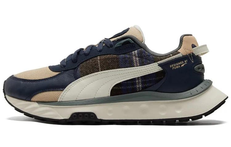 PUMA Wild Rider Flannel 'Blue Cream White'