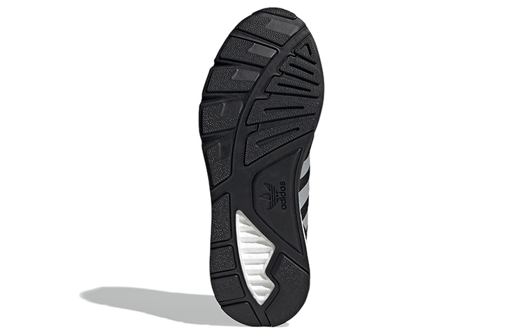 Кроссовки adidas originals ZX 1K (черно-бело-оранжево-синие) — Чёрный / белый / оранжевый / синий — фото 6