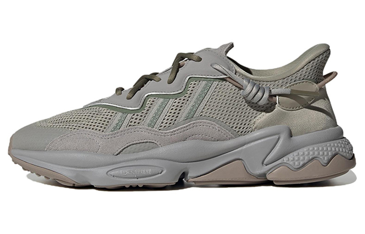 Унисекс кроссовки adidas originals Ozweego (зелено-серые)