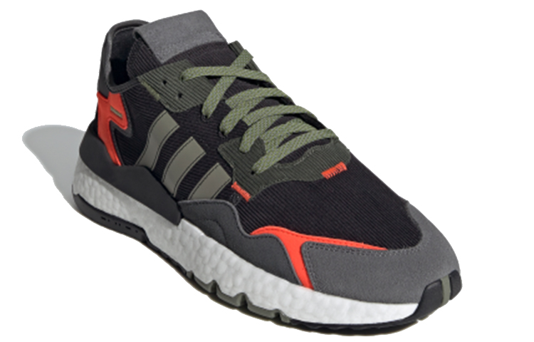 Кроссовки adidas originals Nite Jogger (черный / зеленый / серый) — Чёрный / зелёный / серый — фото 3