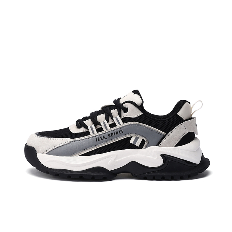 JEEP SPIRIT Darth Vader Abrasion Resistant Breathable Height Increasing Low top Casual Shoes Men's