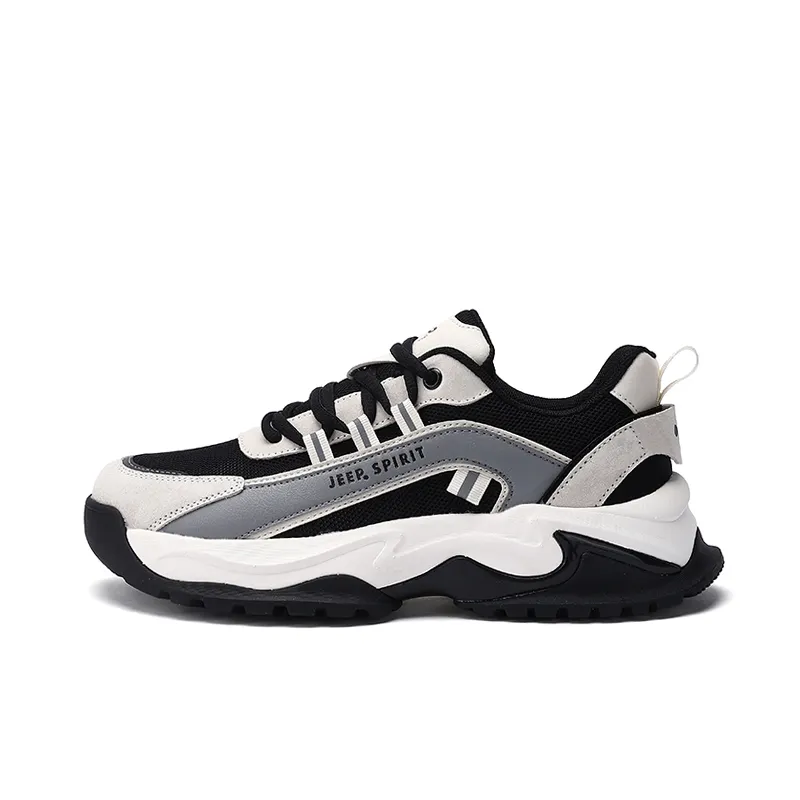 JEEP SPIRIT Darth Vader Abrasion Resistant Breathable Height Increasing Low top Casual Shoes Men's