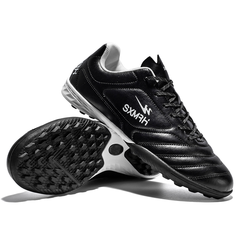 Binary TF Turf Cushioning Abrasion Resistant Lightweight Slip Resistant Soccer Shoes Unisex Black