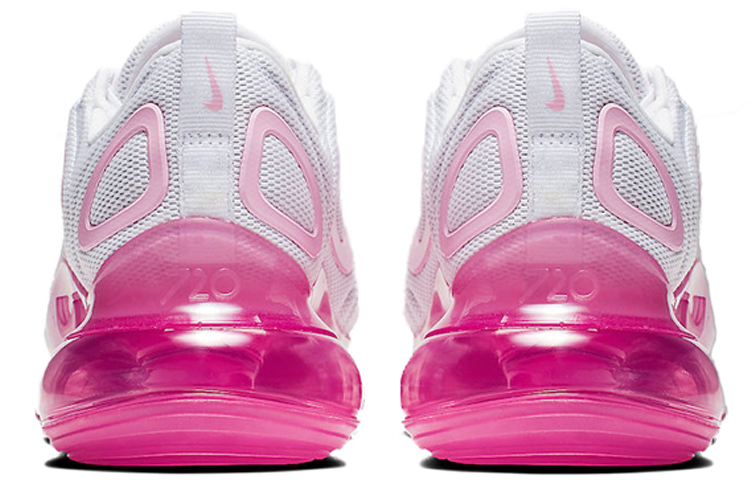Женские кроссовки Nike Air Max 720 White Pink Rise Laser Fuchsia OG (бело-розовые) — фото 4