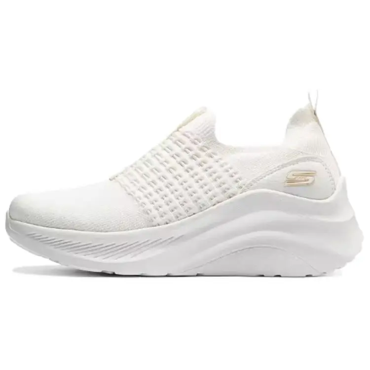 Skechers Mesh, Textile Slip on Low top Casual Shoes Women's Ivory