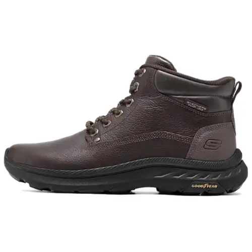 Skechers MENS USA High top Casual Shoes Men's Red Brown
