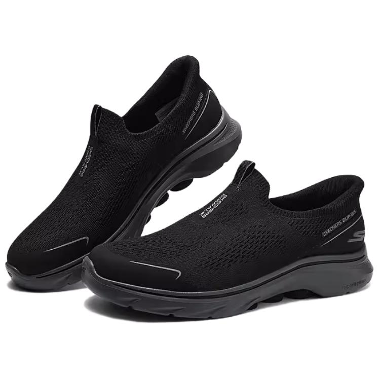 Skechers GO WALK 7 Abrasion Resistant Breathable Low top Casual Shoes Men’s Black
