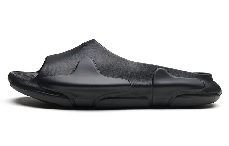 EQLZ EQUALIZER Oasis Quiet Abrasion Resistant Slide Slippers Unisex Ghost Black
