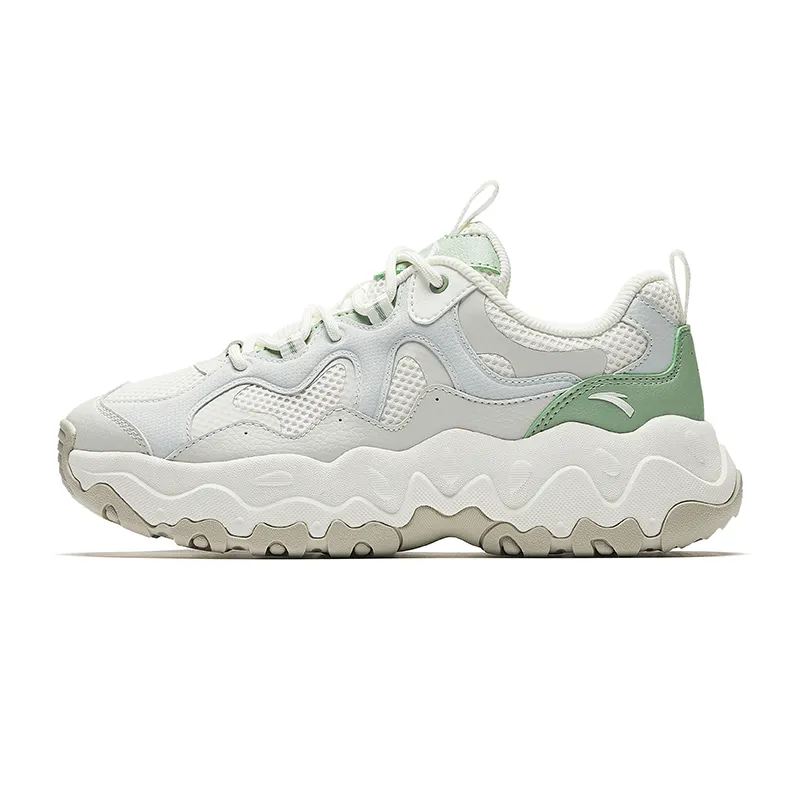 Anta Pine Nuts Low top Casual Shoes Women's White Green Gray