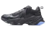 Li Ning CF Layer Shadow Trendy Cushioning, Wear Resistant Low top Casual Shoes Men's Black Blue