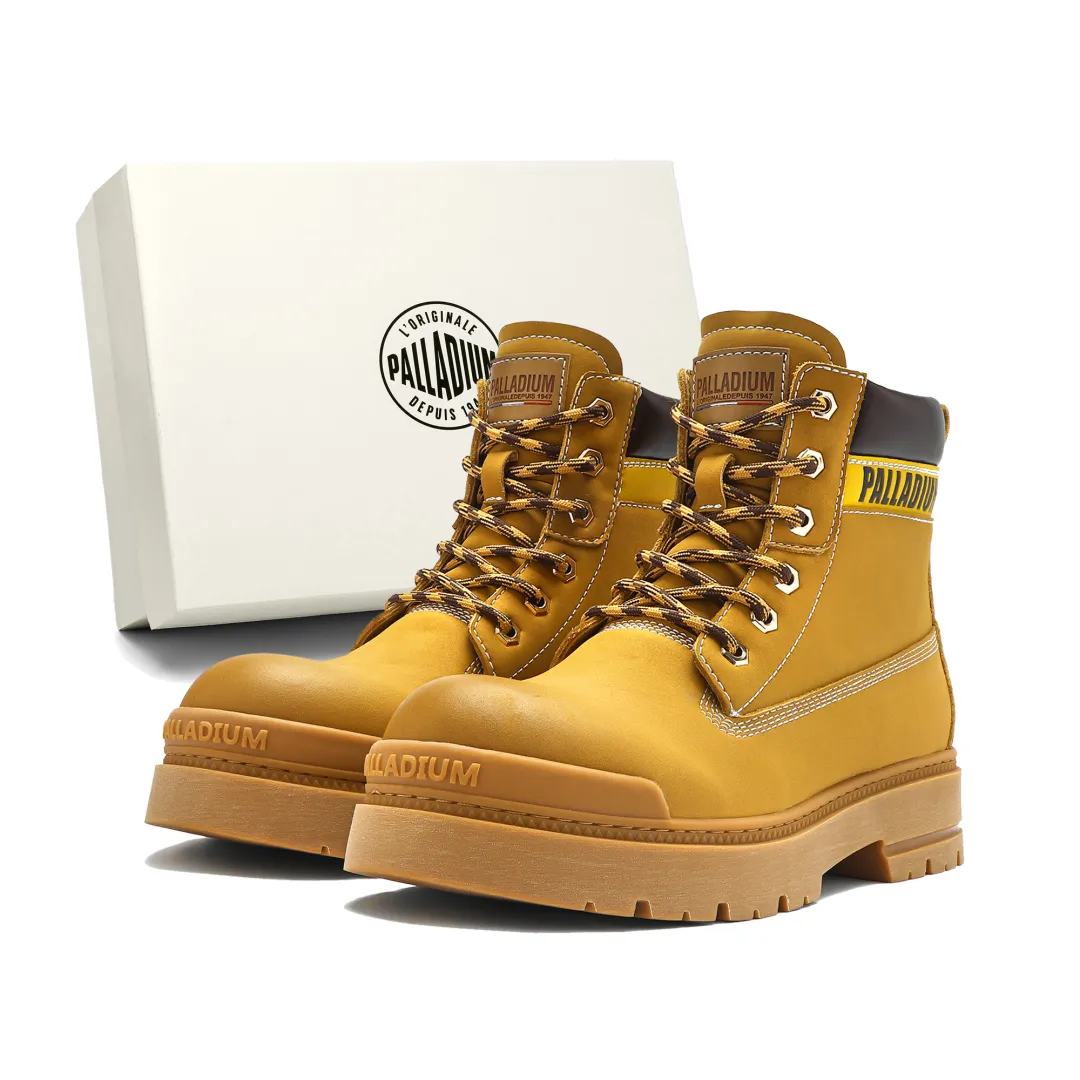 Palladium Combat Boots Unisex Yellow, Black