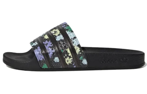 Adidas Wmns Adilette Slide 'Black Floral' Women's