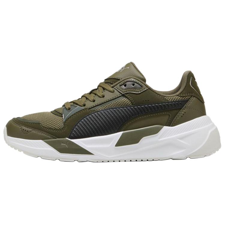 PUMA Trinity 2 Abrasion Resistant Low top Casual Shoes Men's Green Black