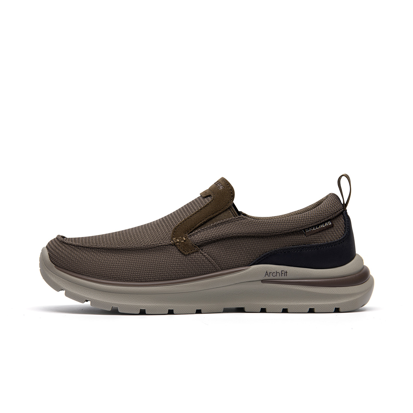 Мужские слипоны Skechers Arch Fit (серые)