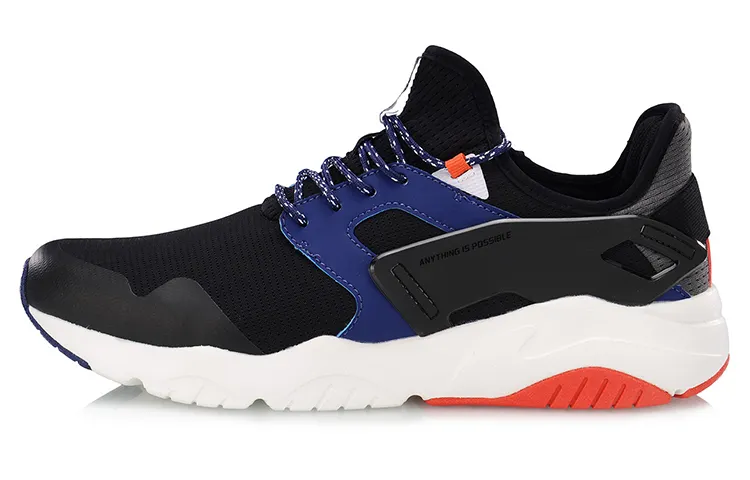 Li Ning Carnival Textile, Synthetic Leather Cushioning Slip Resistant Abrasion Resistant Breathable Lightweight Low top