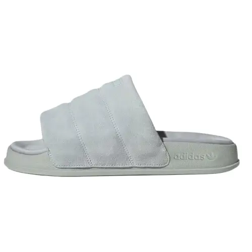 Adidas Adilette Essential Slides 'Silver' Women's
