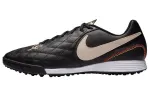 Nike TF Turf Cushioning Slip Resistant Abrasion Resistant Soccer Shoes Men's Black Yellow