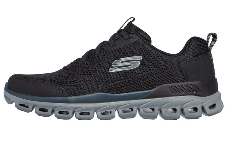 Skechers Glide Step Casual Shoes Men's Low Top Black/Gray