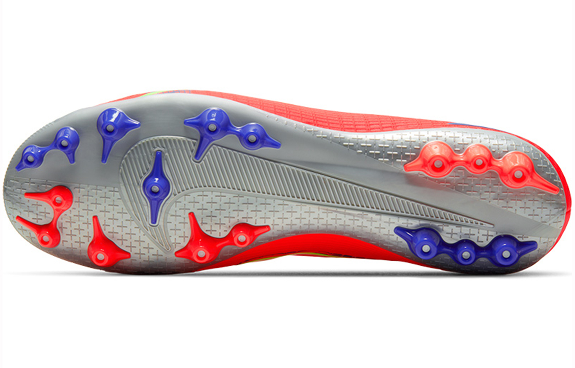 Мужские бутсы Nike Mercurial Vapor 14 Academy AG (красно-зеленые) — Красный / зелёный — фото 6