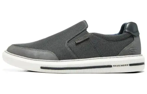 Skechers Pertola Low top Sports Casual Shoes Men's Charcoal Gray