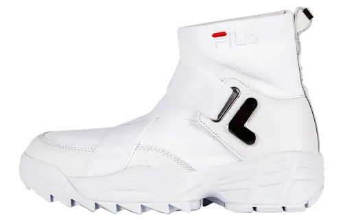 FILA Disruptor Stretch Fabric High top Running Shoes White Women's