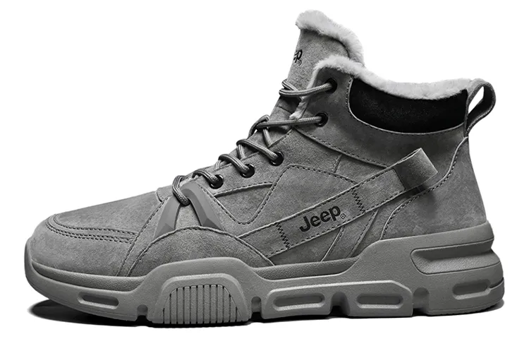 Jeep Top Grain Pig Leather Comfortable Ankle Length Combat Boots Men's