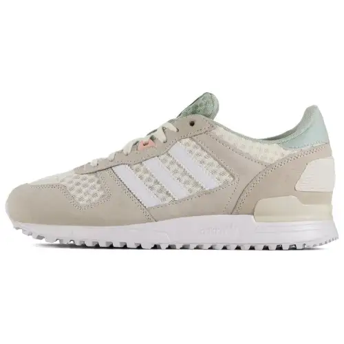 Adidas Originals ZX 700 Women's ZX700 Cushioning, Wear Resistant Low top Casual Shoes Women's Gray White