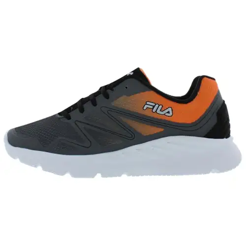 FILA Memory Panorama 5 Abrasion Resistant Abrasion Resistant Low top Casual Shoes Men's Gray Orange