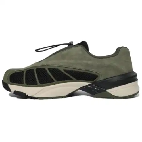FILA Abrasion Resistant Low top Casual Shoes Unisex Dark Green