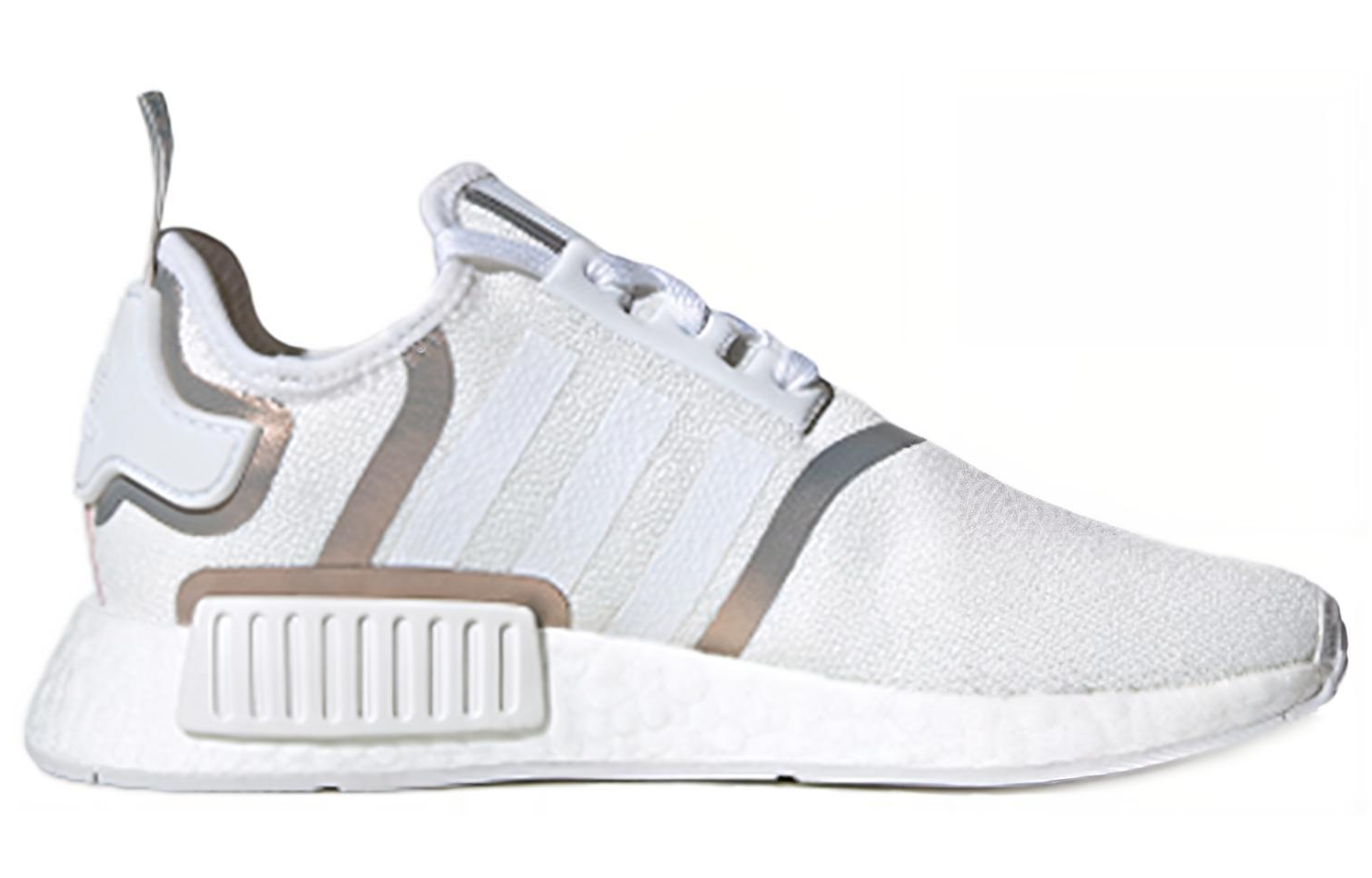 Женские кроссовки adidas originals NMD_R1 (белые) — фото 2