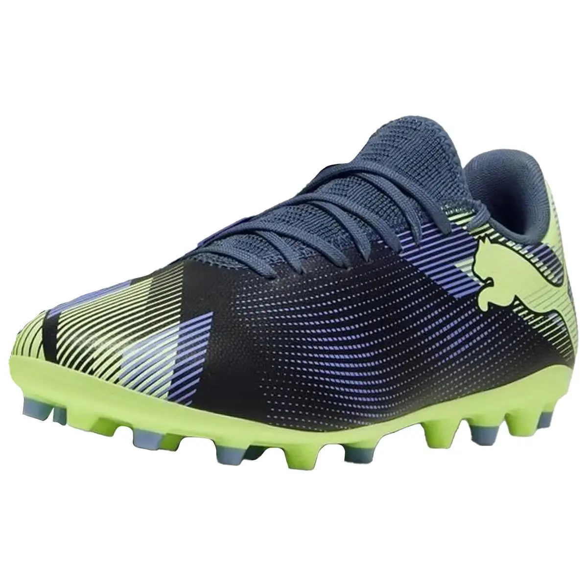 PUMA FUTURE 7 PLAY MG Soccer Shoes Men's Yellow Blue