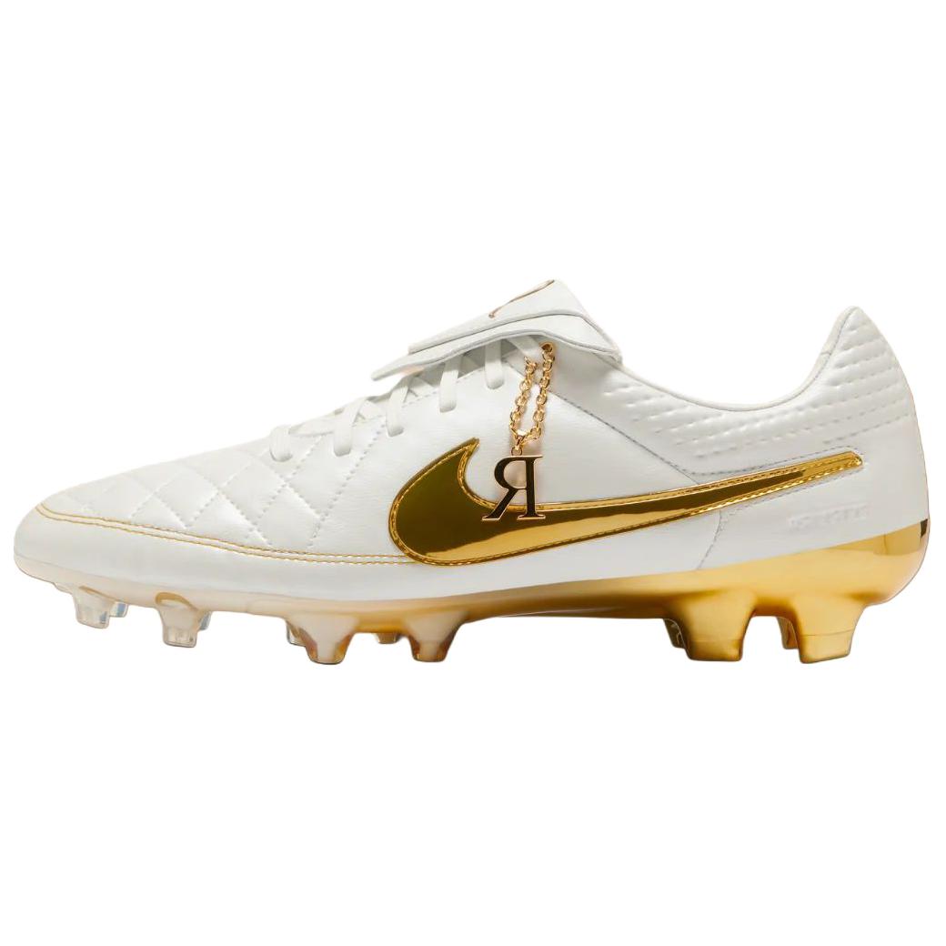 Бутсы Nike Tiempo Legend SE "Touch of Gold" (бело-золотые)