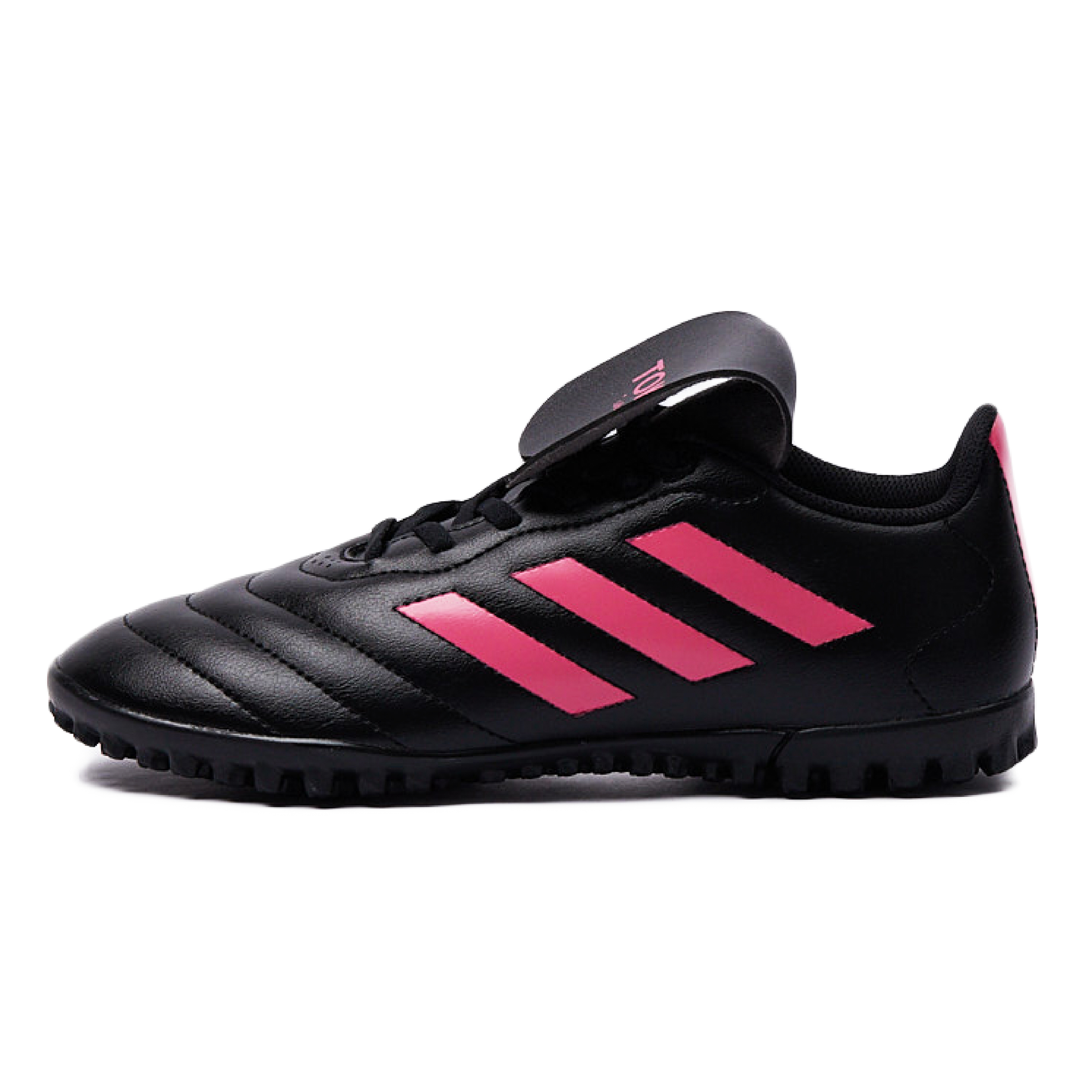 Adidas GOLETTO 8 TF Turf Abrasion Resistant Abrasion Resistant Soccer Shoes Unisex Black Pink