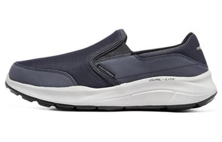 Skechers Skechers Equalizer 5.0 fabric leather comfortable wear-resistant breathable low-cut lifestyle shoes men's navy blue