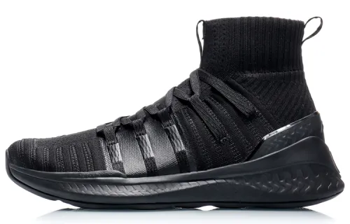 Li Ning Wujie Fabric Coverage High top Casual Shoes Men's Black
