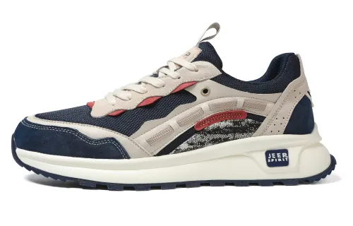 JEEP SPIRIT Abrasion Resistant Cushioning Breathable Lightweight Low top Casual Shoes Men's Furious Sea Blue