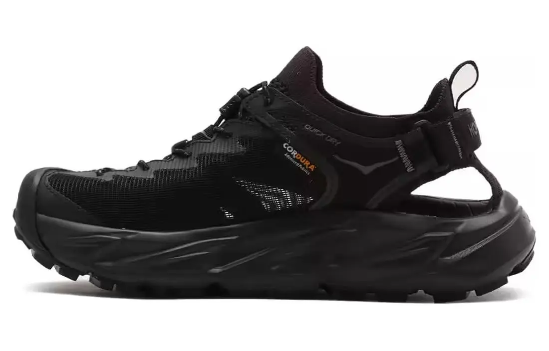 HOKA ONE ONE HOPARA 2 Hopara Synthetic Leather Comfortable Breathable Low top Casual Shoes Women's Black