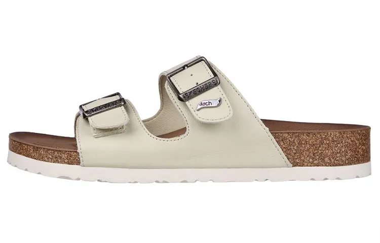 Skechers ARCH FIT GRANOLA Rubber Sole Slippers Women's White
