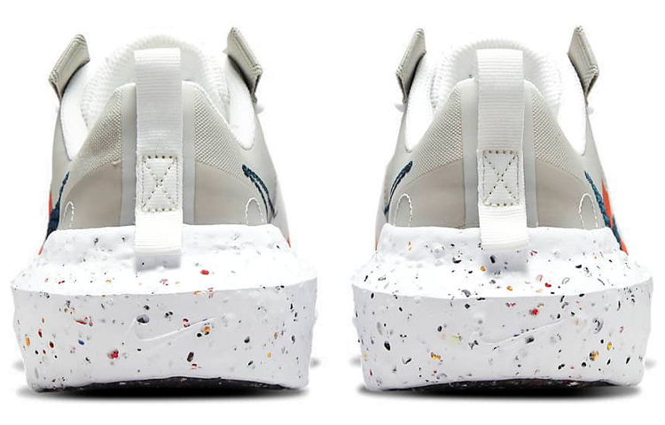 Мужские кроссовки Nike Crater Impact (белые с серым и оранжевым) — Белый / серый / оранжевый — фото 5