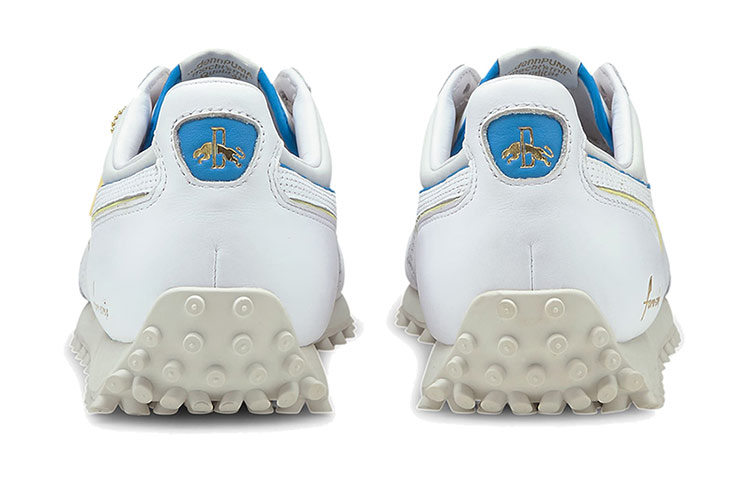 Кроссовки PUMA Fast Rider Rudolf Dassler Legacy (белый / синий / желтый) — Белый / синий / жёлтый — фото 5