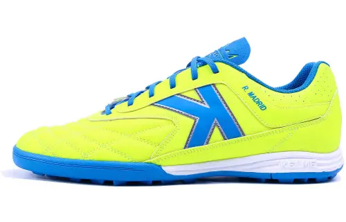KELME Synthetic Leather Slip Resistant, Abrasion Resistant, Breathable Soccer Shoes Unisex Neon Yellow