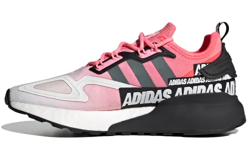 Adidas Wmns Zx 2K Boost 'Wordmark Heel Stripe - Semi Solar Red' Women's