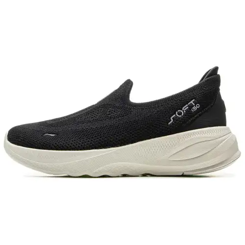 Li Ning SOFT GO 2 KNIT Cushioning Slip Resistant Abrasion Resistant Lightweight Rebound Low top Casual Shoes Women's
