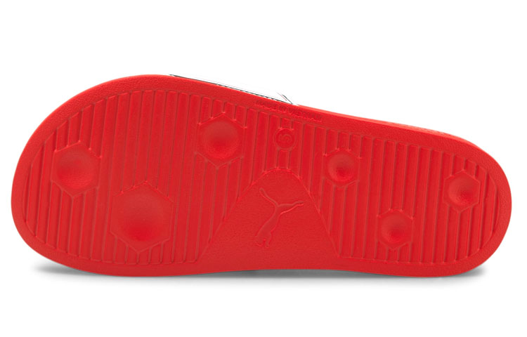 Женские шлепанцы PUMA Leadcat EVA (красно-белые) — Красный / белый — фото 5