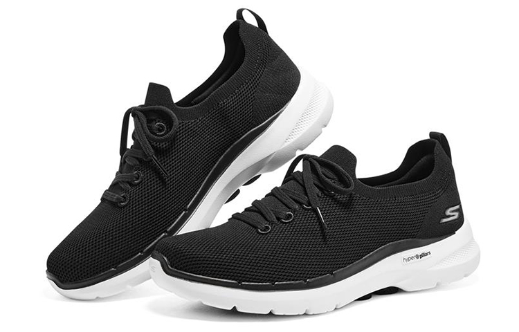 Skechers Go Walk 6 Hyper Burst ‘Black White’