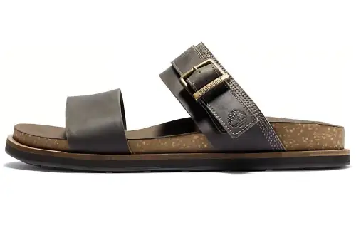 Timberland Rubber Sole Slip Resistant Slide Slippers Men's Gray