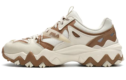 FILA Oakmont 2 Oakmont Textile, Synthetic Leather, TPU Low top Casual Shoes Women's White Brown