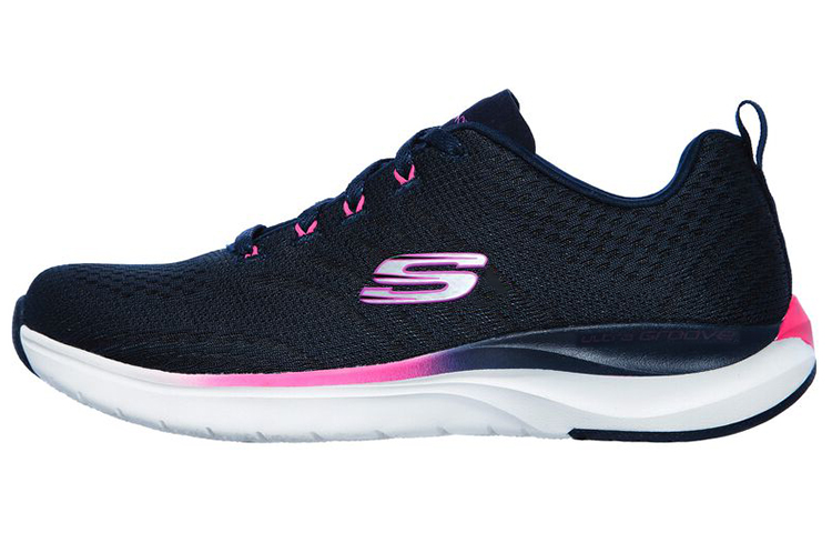 Skechers Ultra Groove Low top Casual Shoes Women's Blue Pink
