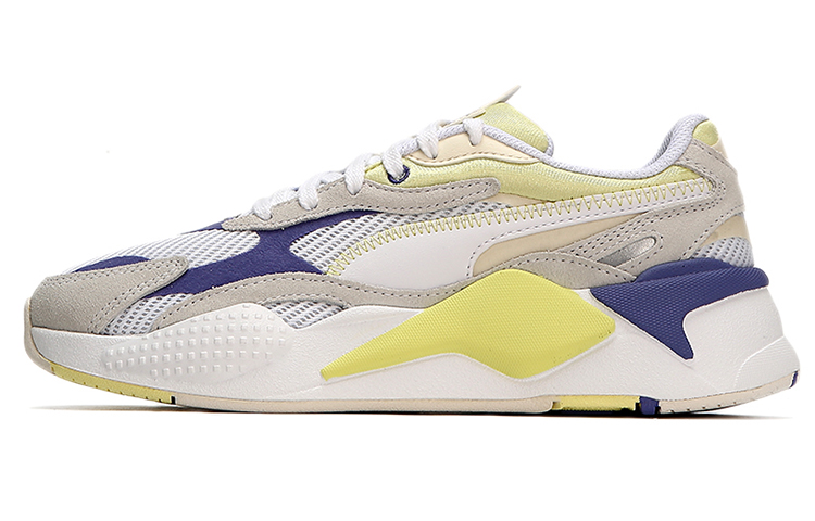 Женские кроссовки PUMA RS-X ³ Twill Air Mesh (бело-сине-желтые)